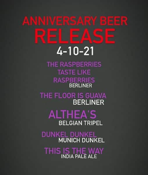? ANNIVERSARY BEER LIST ? Come celebrate 7 years of local brewing this Saturday