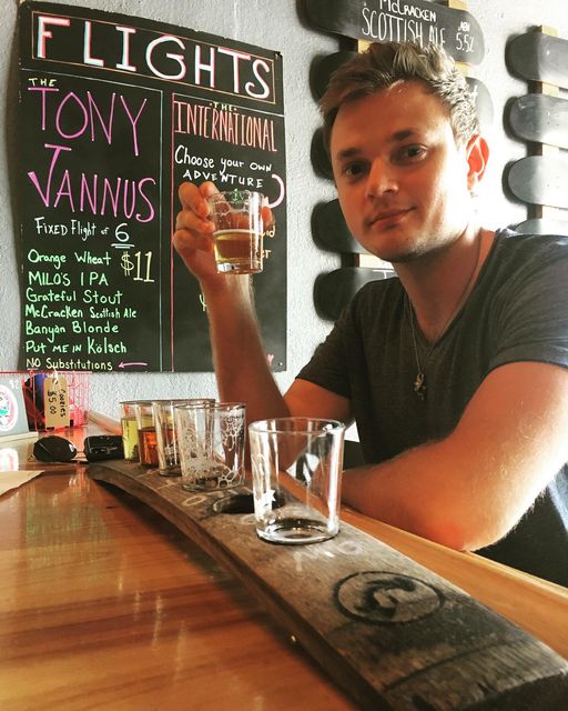 A Tony Jannus flight is a fixed flight of our 6 core beers.  St Pete Orange Whea