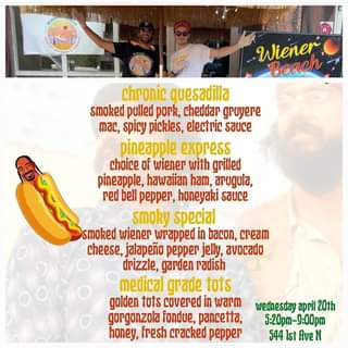 Join us today for a special midweek treat!!  The awesome guys from @wienerbeach
