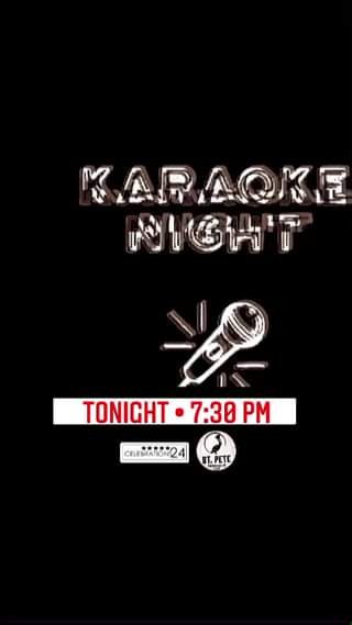 Join us tonight for our second round of karaoke! We do karaoke every Thursday. C