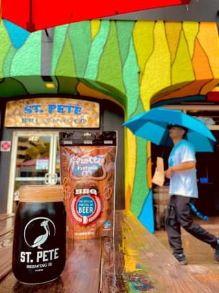 Umbrellas and Stouts are the perfect combo for rainy days in St Pete. Pairs perf