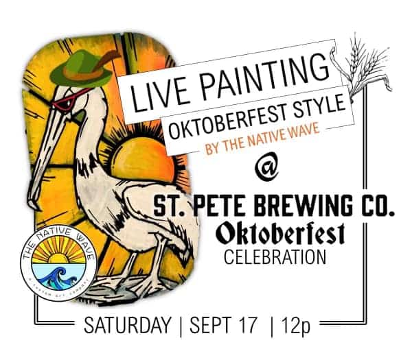 The Native Wave is going to be providing a live painting experience of Oktoberfe