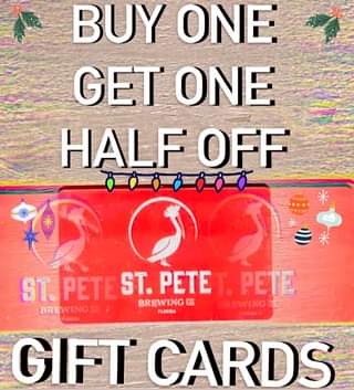 Hey! We’re open 12pm to 6pm tomorrow! 🦃  We’re running a BOGO 1/2 OFF gift card