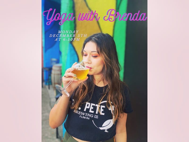 Join us this Monday December 5th for Yoga with Brenda @the_nest_at_stpetebrewing