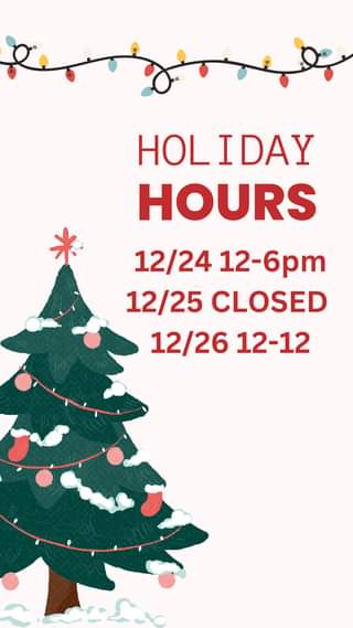 Brewery Holiday Hours!!🎄🎄