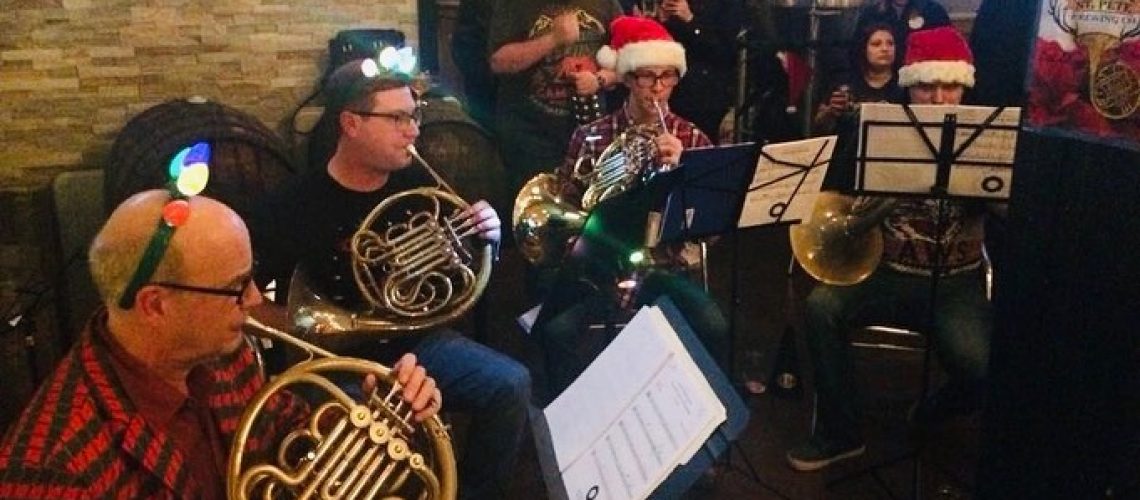 Brass & Brews is a tradition here at St Pete Brewing. A joyous brass ensemble pl