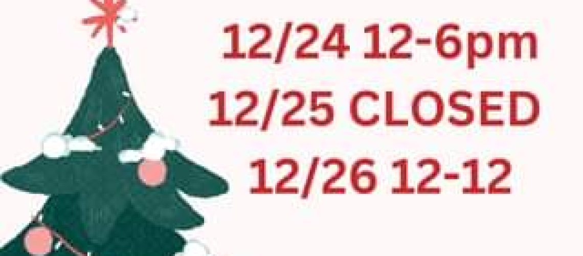 Brewery Holiday Hours!!🎄🎄